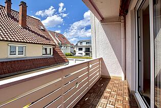 Balkon mit West-Ausrichtung